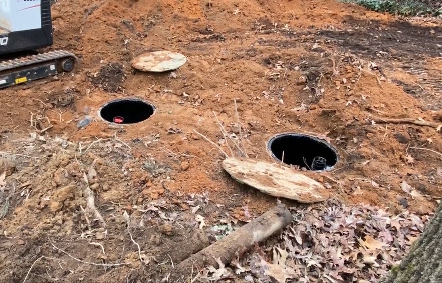 Georgia septic tank in ground 