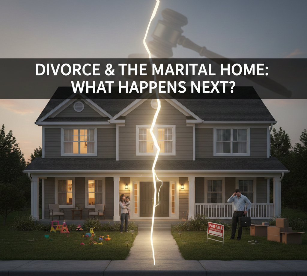 Couple reviewing mortgage paperwork during divorce in Gwinnett County Georgia Title: Mortgage During Divorce Gwinnett County