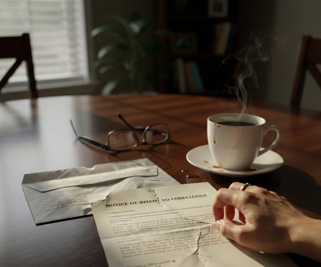 Foreclosure notice letter received by homeowner in Gwinnett County Georgia