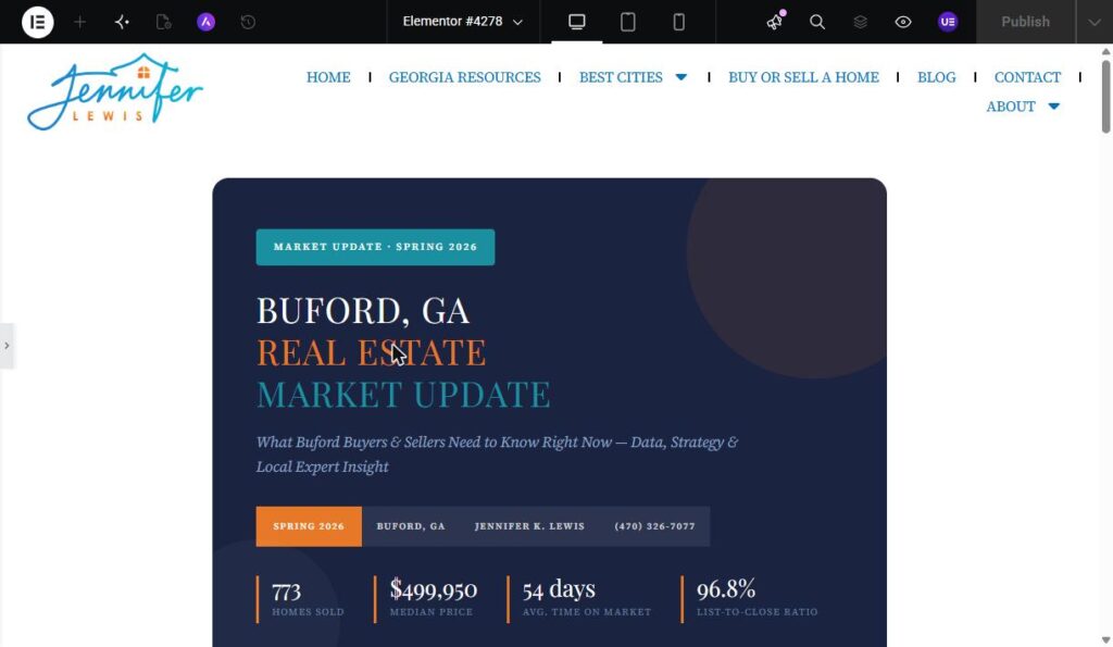 Buford GA Real Estate Market Update Spring 2026 - Jennifer K. Lewis
